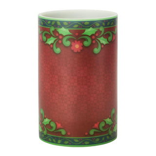 Jim Shore Heartwood Creek: Red & Green Candle Sleeve sparkle-castle