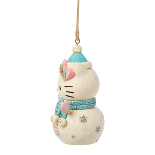 Jim Shore Sanrio: Hello Kitty Snowman Hanging Ornament sparkle-castle