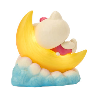 Jim Shore Sanrio: Hello Kitty on LED Moon Figurine sparkle-castle