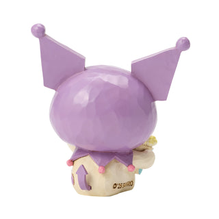 Jim Shore Sanrio: Kuromi With Popcorn Bucket Miniature Figurine sparkle-castle