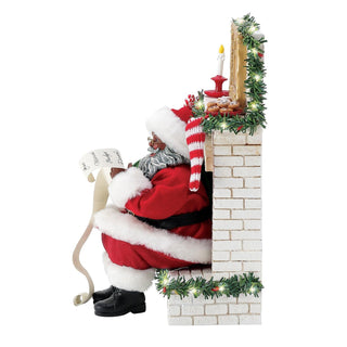 Department 56 Possible Dreams: Down the Chimney African American Figurine sparkle-castle