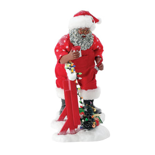 Department 56 Possible Dreams: North Pole Greeting African American Figurine sparkle-castle