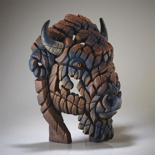 Edge Sculpture: North American Bison Bust sparkle-castle