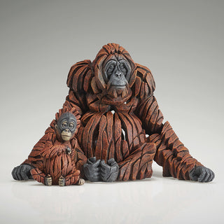 Edge Sculpture: Miniature Orangutan Figurines, Set of 2 sparkle-castle