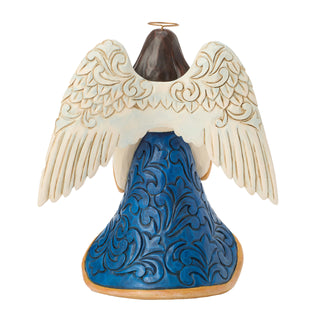 Jim Shore Heartwood Creek: Patriotic Angel Holding Heart Flag Figurine sparkle-castle