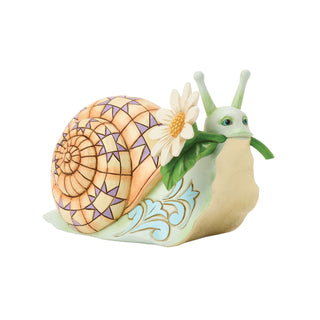Jim Shore Heartwood Creek: Snail With Daisy Figurine sparkle-castle