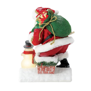 Department 56 Possible Dreams: Santa Stops Here Figurine sparkle-castle