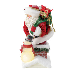 Department 56 Possible Dreams: Santa Stops Here Figurine sparkle-castle