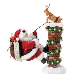 Department 56 Possible Dreams: Up the Chimney Figurine sparkle-castle