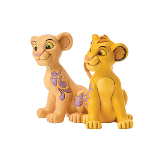 Jim Shore Disney Traditions: Simba & Nala With Tails Forming Heart Figurine sparkle-castle