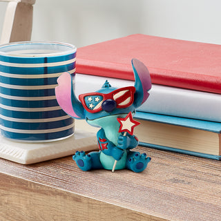 Jim Shore Disney Traditions: Patriotic Stitch Miniature Figurine sparkle-castle