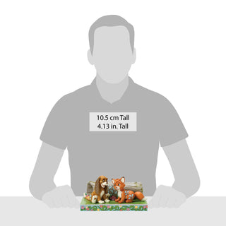 Jim Shore Disney Traditions: Tod and Copper Playing Figurine sparkle-castle