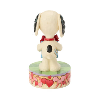 Jim Shore Peanuts: Snoopy & Woodstock Exchanging Gifts Figurine sparkle-castle