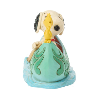 Jim Shore Peanuts: Snoopy & Woodstock In Canoe Figurine sparkle-castle