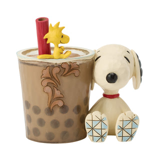 Jim Shore Peanuts: Snoopy & Woodstock Boba Figurine sparkle-castle
