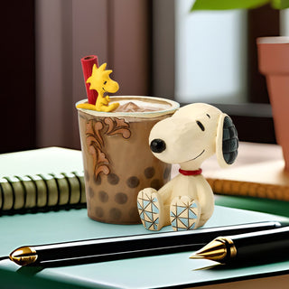 Jim Shore Peanuts: Snoopy & Woodstock Boba Figurine sparkle-castle
