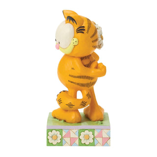 Jim Shore Garfield: Garfield Holding Daisies Figurine