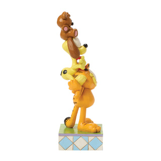 Jim Shore Garfield: Garfield and Friends Stacked Figurine sparkle-castle