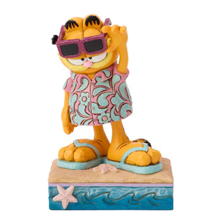 Jim Shore Garfield: Garfield Hawaiian Shirt Figurine