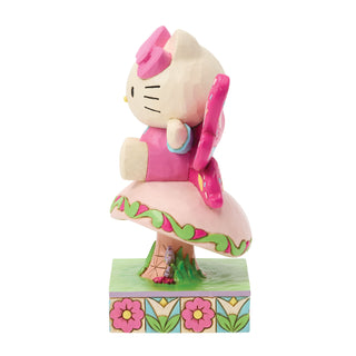 Jim Shore Sanrio: Hello Kitty Mushroom Fairy Figurine sparkle-castle