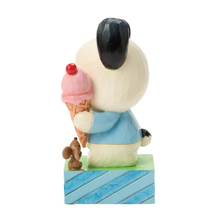 Jim Shore Sanrio: Pochacco With Ice Cream Cone Figurine sparkle-castle