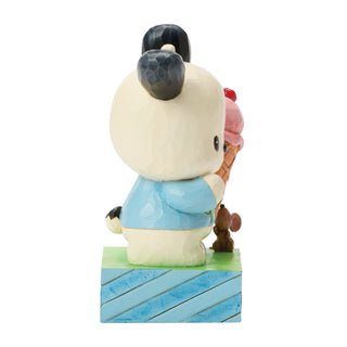 Jim Shore Sanrio: Pochacco With Ice Cream Cone Figurine sparkle-castle