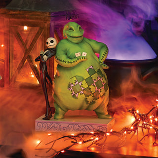 Jim Shore Disney Traditions: Jack & Oogie Back-To-Back Figurine sparkle-castle