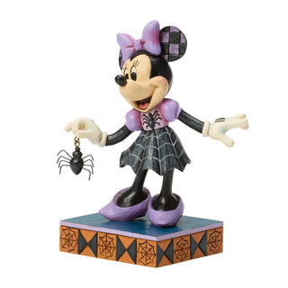 Jim Shore Disney Traditions: Minnie In Spider Dress Figurine sparkle-castle