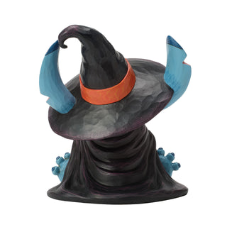 Jim Shore Disney Traditions: Stitch Witch With Jack-O-Lantern Figurine sparkle-castle