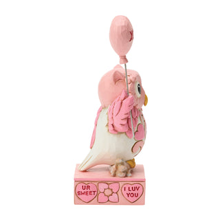 Jim Shore Sweethearts: Owl With Heart Balloon Figurine sparkle-castle