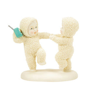 Snowbabies Retro Collection: Rockin' Around the Holiday Figurine sparkle-castle