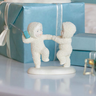 Snowbabies Retro Collection: Rockin' Around the Holiday Figurine sparkle-castle