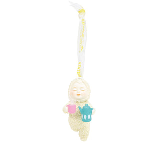 Snowbabies Classic Collection: Ahhh, Coffee! Hanging Ornament sparkle-castle
