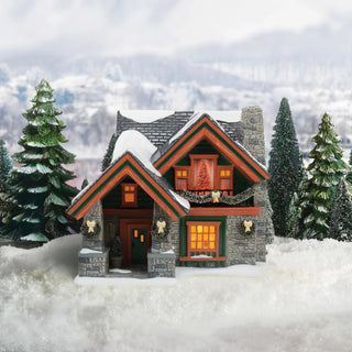Department 56 Original Snow Village: Christmas Lodge - FIRST EDITION sparkle-castle