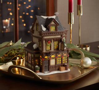 Department 56 Dickens Snow Village: Fleet & Strand Chophouse - FIRST EDITION sparkle-castle