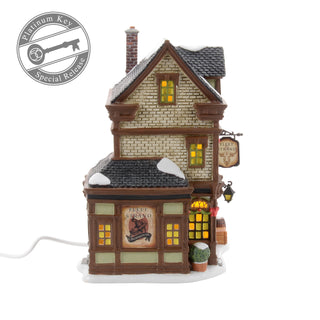 Department 56 Dickens Snow Village: Fleet & Strand Chophouse - FIRST EDITION sparkle-castle