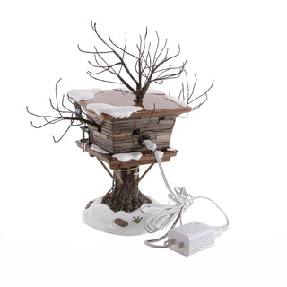 Department 56 Original Snow Village: Kevin's Tree House sparkle-castle