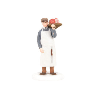 Department 56 Dickens Snow Village Accessory: The Butcher's Boy sparkle-castle