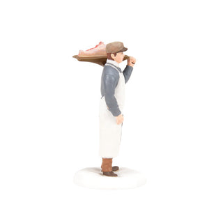 Department 56 Dickens Snow Village Accessory: The Butcher's Boy sparkle-castle