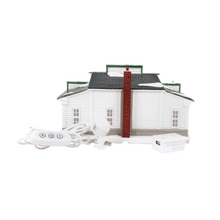 Department 56 Original Snow Village: Billy Brooks Grocer sparkle-castle