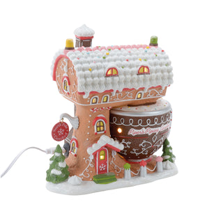 Department 56 North Pole Series: Piper's Piping Academy sparkle-castle