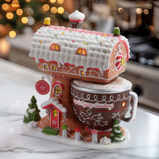 Department 56 North Pole Series: Piper's Piping Academy sparkle-castle