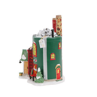 Department 56 North Pole Series: Wrapping Paper Factory sparkle-castle