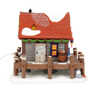 Department 56 Disney Snow Village: Pete's Crabby Christmas sparkle-castle