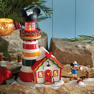 Department 56 Disney Snow Village: Keeping A Watch For Santa sparkle-castle