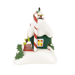 Department 56 Grinch Village: Who-Ville Candy Cane Twisters sparkle-castle
