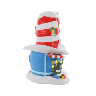 Department 56 Grinch Village: Cat In The Hat Haberdashery sparkle-castle