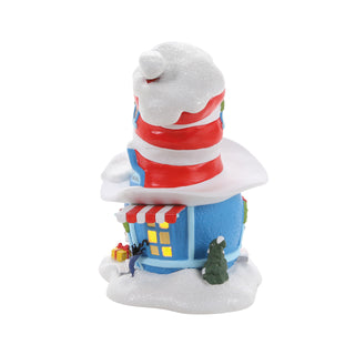 Department 56 Grinch Village: Cat In The Hat Haberdashery sparkle-castle