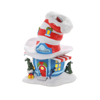 Department 56 Grinch Village: Cat In The Hat Haberdashery sparkle-castle