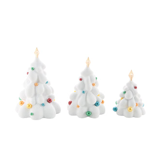 Department 56 Cross Product Village Accessory: Snowdream Trees, Set of 3 sparkle-castle